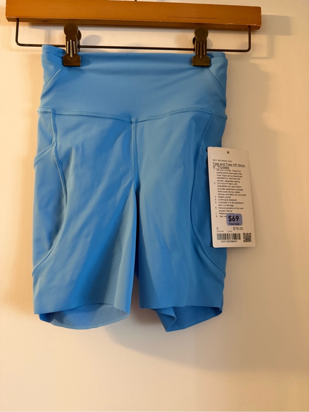 Lululemon Fast and Free High Rise Short - Picture 2 of 4